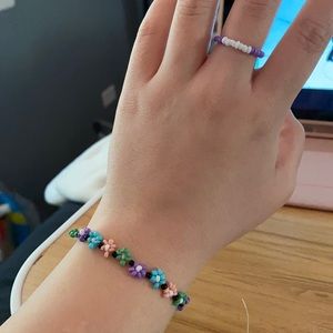 flower bracelet & ring!